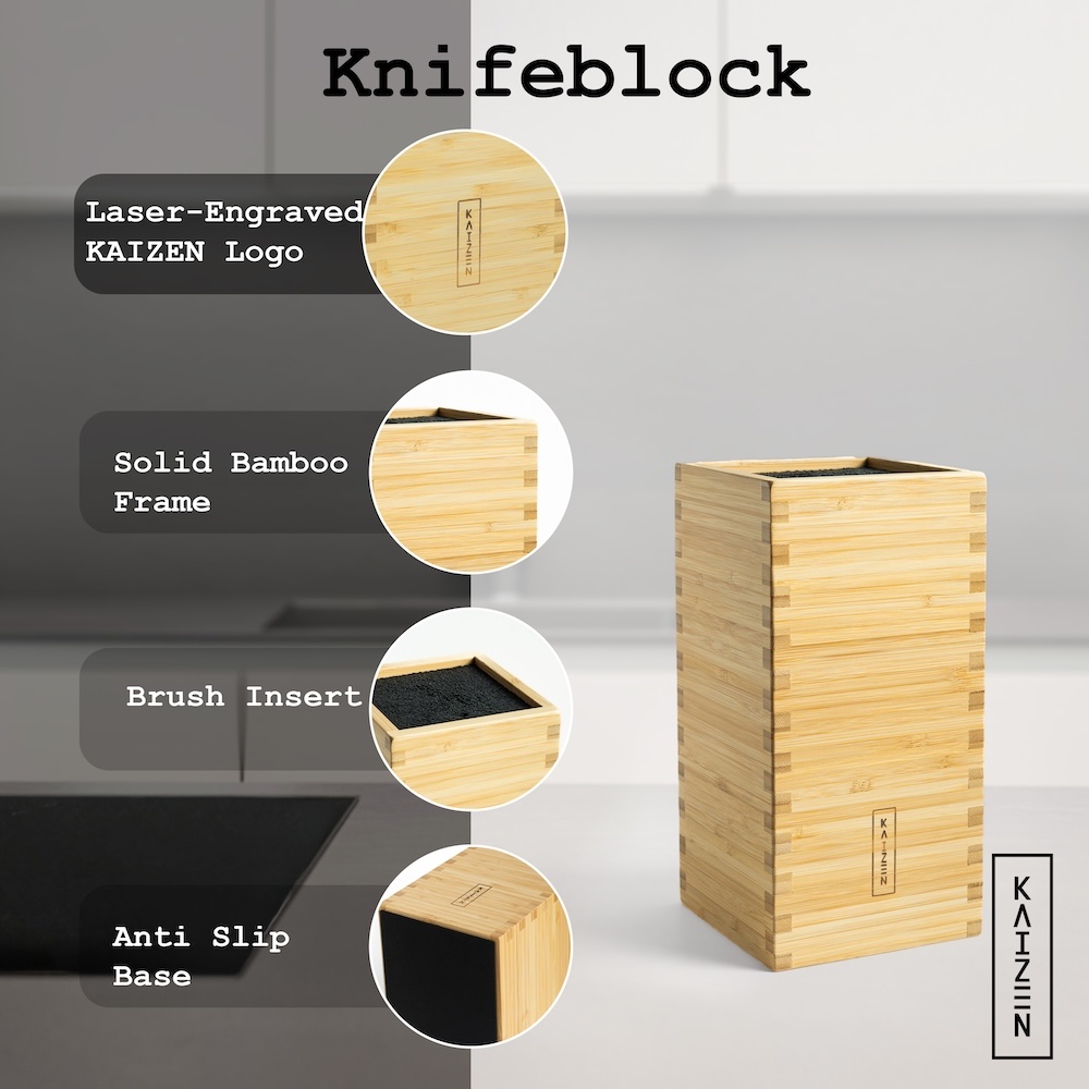 KAIZEN's Knife Block for Kitchen Counter Pic4